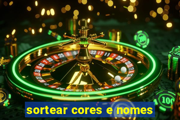 sortear cores e nomes