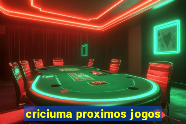 criciuma proximos jogos