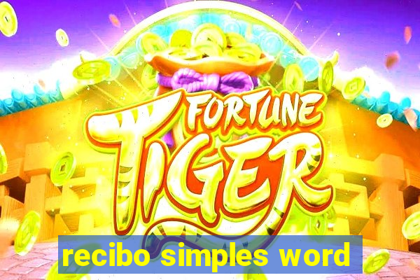 recibo simples word