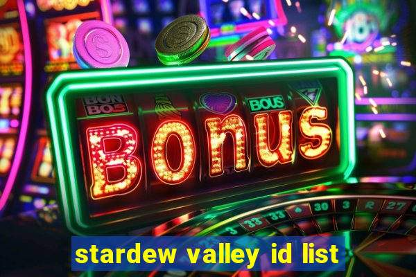 stardew valley id list