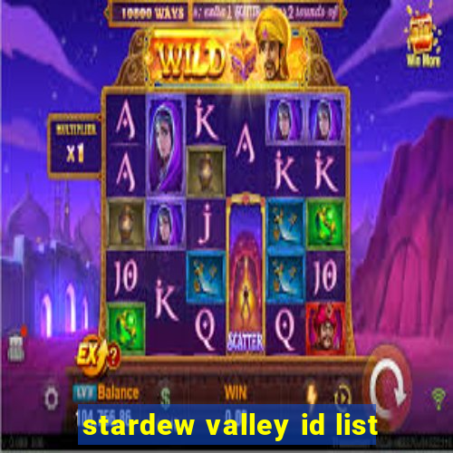 stardew valley id list