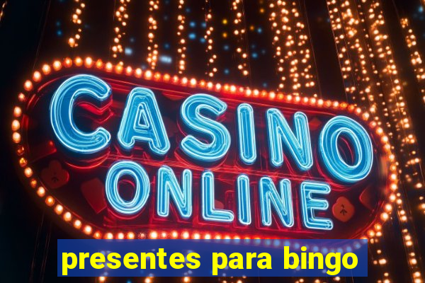 presentes para bingo