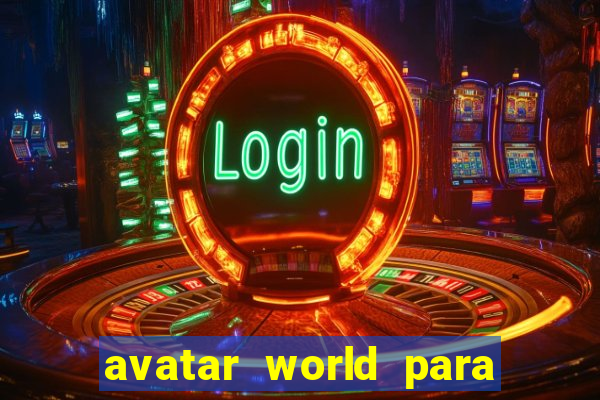 avatar world para imprimir e colorir