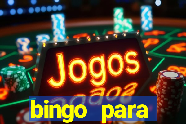 bingo para despedida de solteira para imprimir